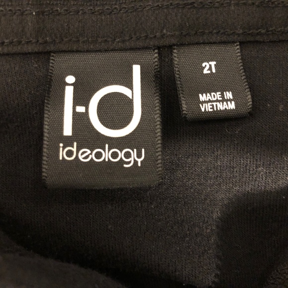 Black Toddler Hoodie - Zipper - Pockets - Size 2T - Ideology - Picture 3 of 3